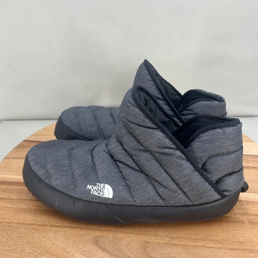 The North Face Thermoball Traction Bootie Mens Size 10 Grey NF0A3MKH Slippers
